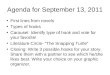 Agenda for September 13, 2011
