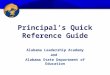 Principal’s Quick Reference Guide