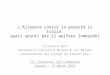 L’Alleanza contro la povertà in Italia: quali spunti per il welfare lombardo?