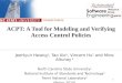 ACPT : A Tool for Modeling and Verifying Access Control Policies