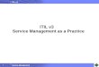 ITIL v3       Service Management as a Practice
