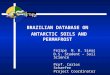 BRAZILIAN DATABASE ON  ANTARCTIC SOILS AND PERMAFROST