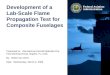 Development of a Lab-Scale Flame Propagation Test for Composite Fuselages