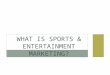 what is Sports & Entertainment Marketing?