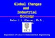 Global Changes and  Industrial Ecology