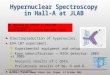 Hypernuclear Spectroscopy  in Hall-A at JLAB