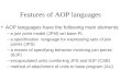 Features of AOP languages