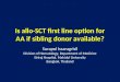 Is allo-SCT first line option for AA if sibling donor available?