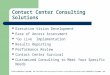Contact Center Consulting Solutions