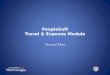 PeopleSoft Travel & Expense Module