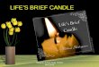 LIFE’S BRIEF CANDLE