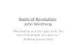 Roots of Revolution : John Winthrop