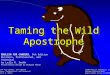 Taming the Wild Apostrophe
