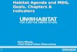 Habitat Agenda and MDG, Goals, Chapters & Indicators