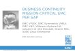 BUSINESS CONTINUITY MISSION-CRITICAL EMC PER SAP