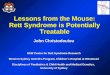 Lessons from the Mouse: Rett Syndrome is Potentially Treatable