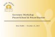 Secretary Workshop PowerSchool & PowerTeacher