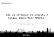 THE UK APPROACH TO GROWING A SOCIAL INVESTMENT MARKET