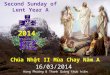 Second Sunday of Lent  Year  A