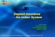 Deposit Insurance   - the Indian System