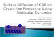 Surface Diffusion of C60 on Crystalline Pentacene Using Molecular Dynamics