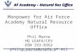 AF Academy – Natural Res Office