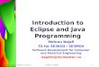 Introduction to Eclipse and Java Programming
