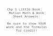 Motion Math pages 6 & 7 in your little book