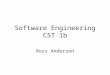 Software Engineering CST 1b
