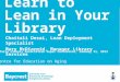 Learn to Lean in Your Library