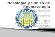 Nosología y Clínica de Reumatología