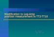 Modification to Log-Amp position measurement in TT2-TT10
