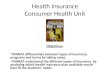 Health Insurance Consumer Health Unit