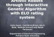 Artistic Robots through Interactive Genetic Algorithm with ELO rating system