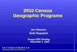 2010 Census  Geographic Programs