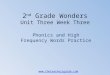 2 nd  Grade Wonders Unit Three Week Three