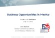 Business Opportunities in Mexico OSAC/CS Seminar July 12, 2011