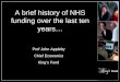 A brief history of NHS funding over the last ten years…