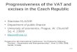 Progressiveness of the VAT and excises in the Czech Republic
