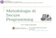 Metodologie di Secure Programming