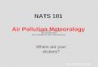 NATS 101 Air Pollution Meteorology