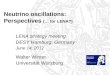 Neutrino oscillations:  Perspectives  (… for LENA?)