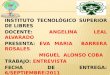 INSTITUTO  TECNOLÓGICO  SUPERIOR DE LIBRES DOCENTE:  ANGELINA LEAL ALVARADO