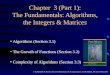 Chapter  3 (Part 1): The Fundamentals: Algorithms, the Integers & Matrices