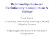 Relationships between Evolutionary Computation & Biology