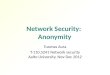 Network Security:  Anonymity