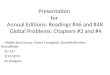 Presentation  for  Annual Editions: Readings #46 and #48  Global Problems: Chapters #3 and #4