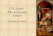 C.S. Lewis’  The Screwtape Letters