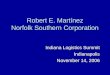 Robert E. Martínez Norfolk Southern Corporation