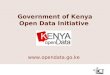 Government of Kenya Open Data Initiative